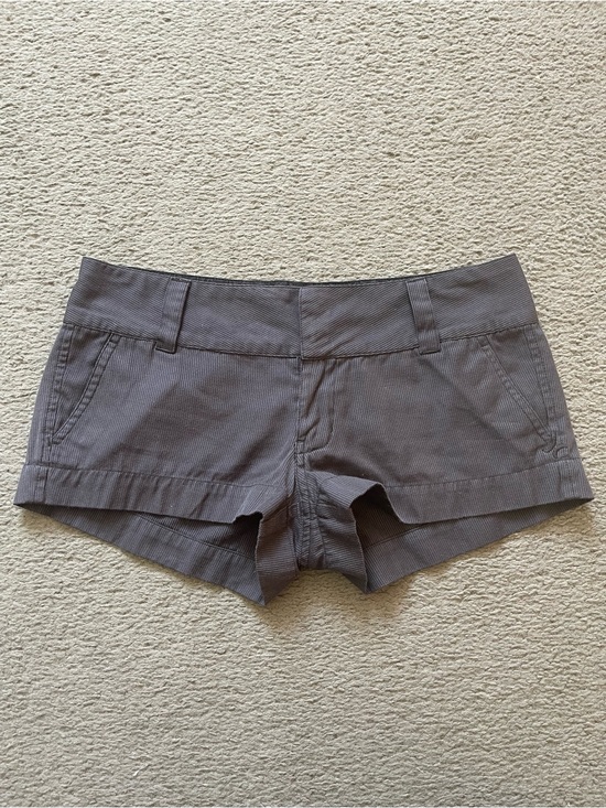 Hurley Pants - Hurley Gray Low-Rise Cotton Blend Shorts